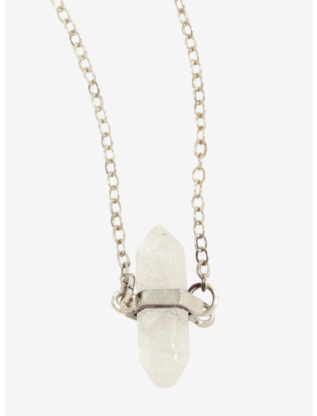 Healing Crystals Clear Quartz Necklace, , hi-res