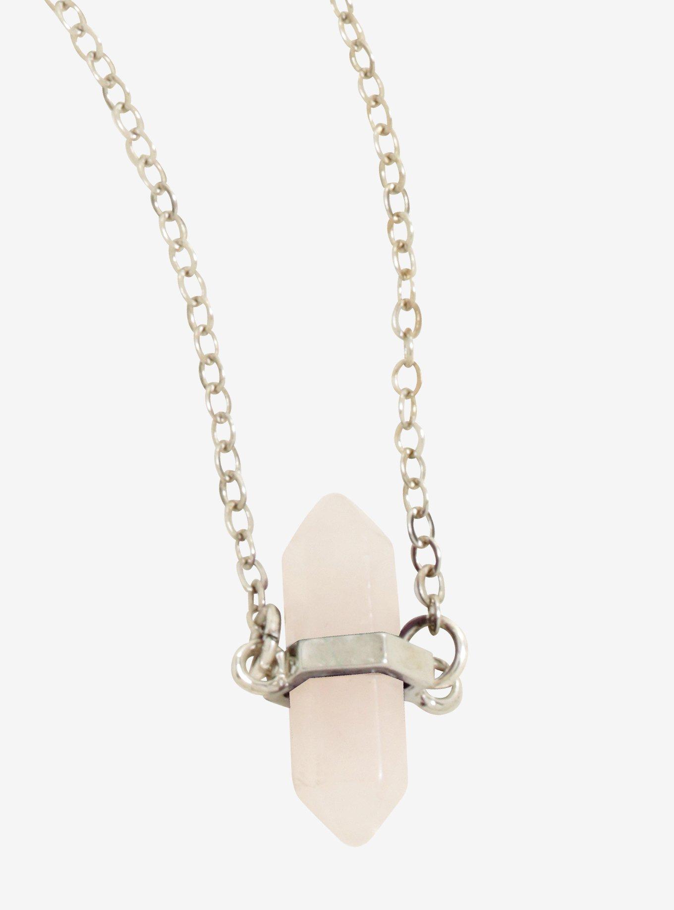 Healing Crystals Rose Quartz Necklace, , hi-res