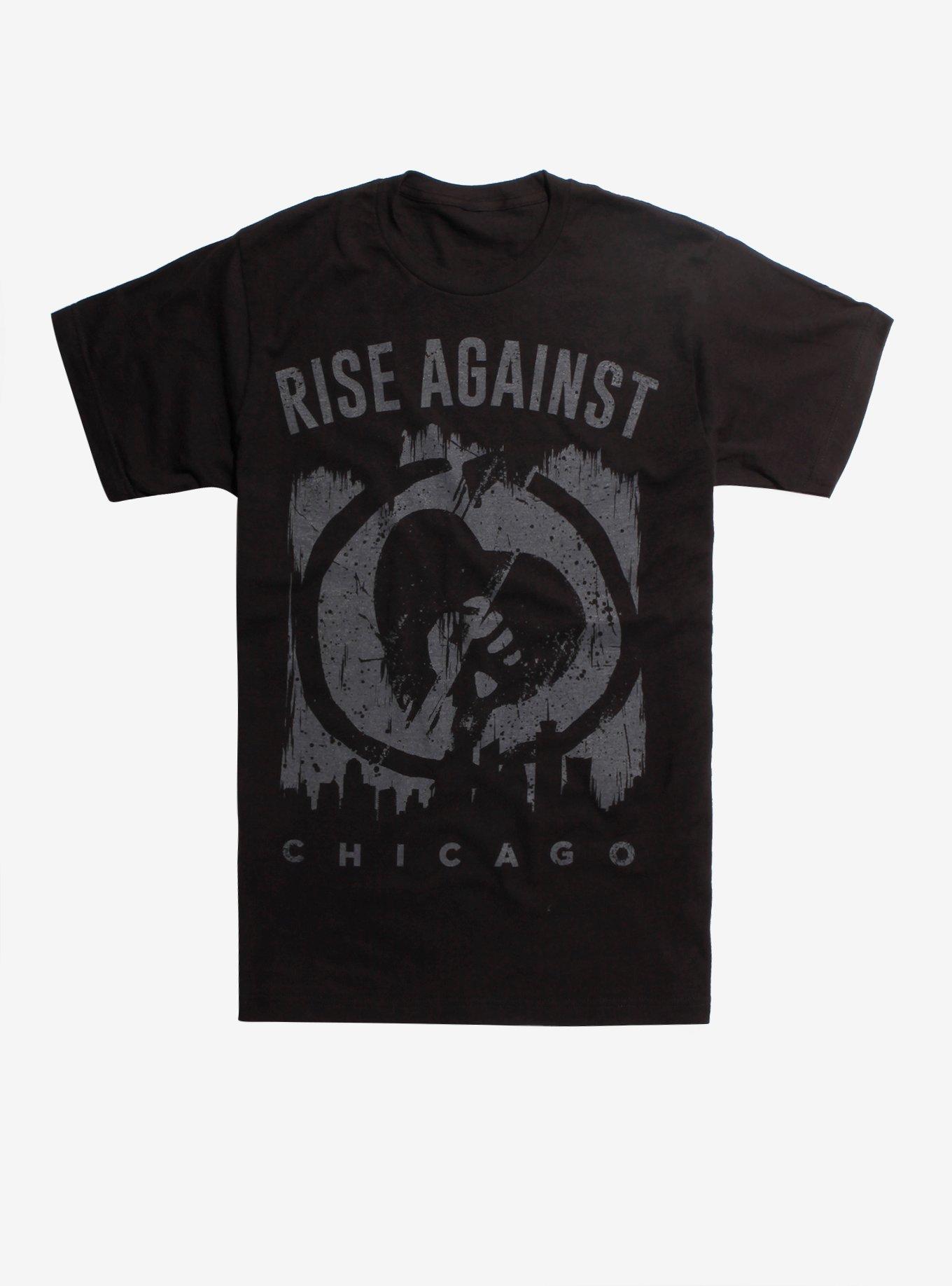 Rise Against Chicago T-Shirt, BLACK, hi-res