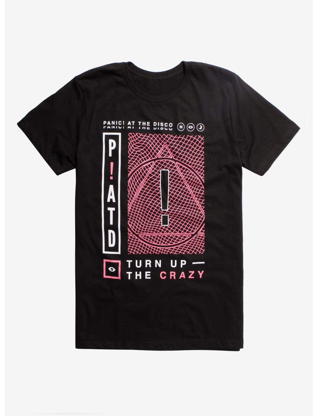 Panic! At The Disco Turn Up The Crazy T-Shirt, BLACK, hi-res