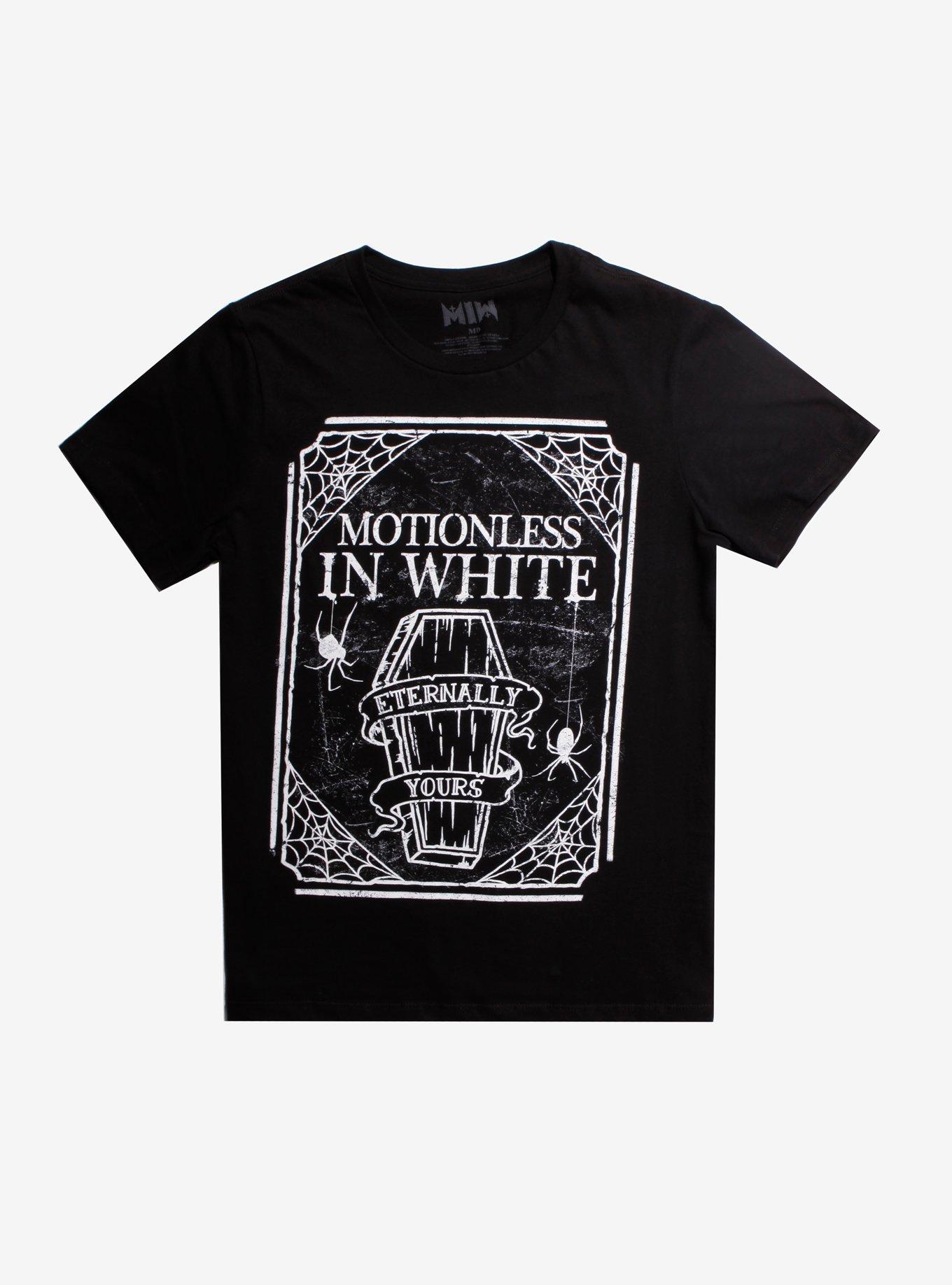 Motionless In White Eternally Yours Coffin T-Shirt, BLACK, hi-res