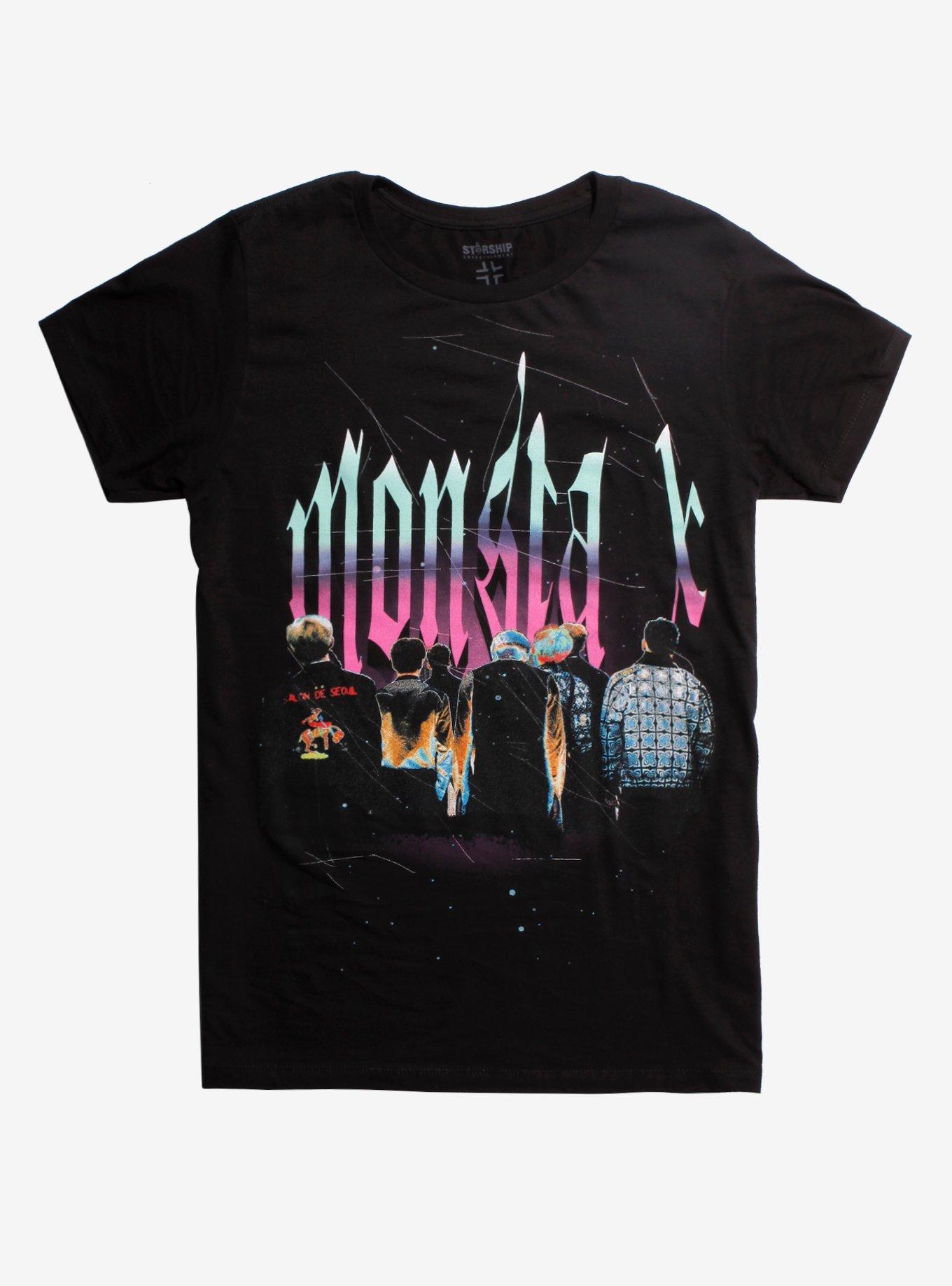 Monsta X Backs T-Shirt, BLACK, hi-res