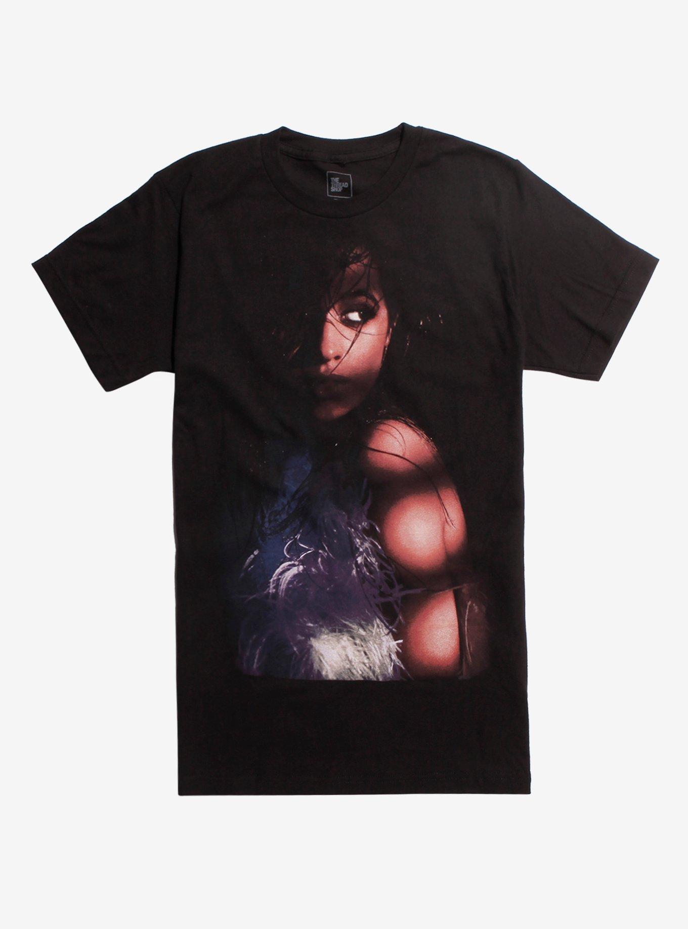 Camila Cabello Shadow Photo T-Shirt, BLACK, hi-res