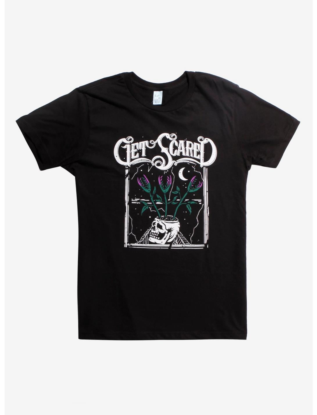 Get Scared Skull T-Shirt, BLACK, hi-res