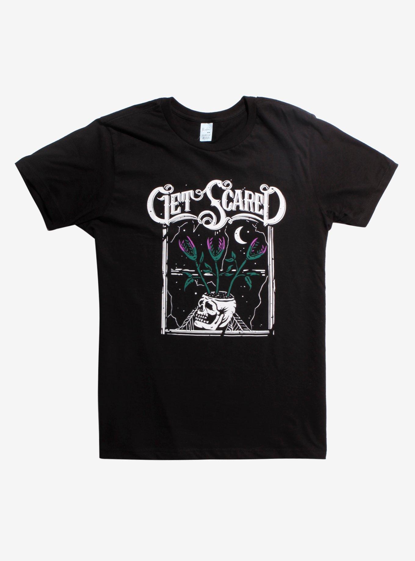 Get Scared Skull T-Shirt, BLACK, hi-res