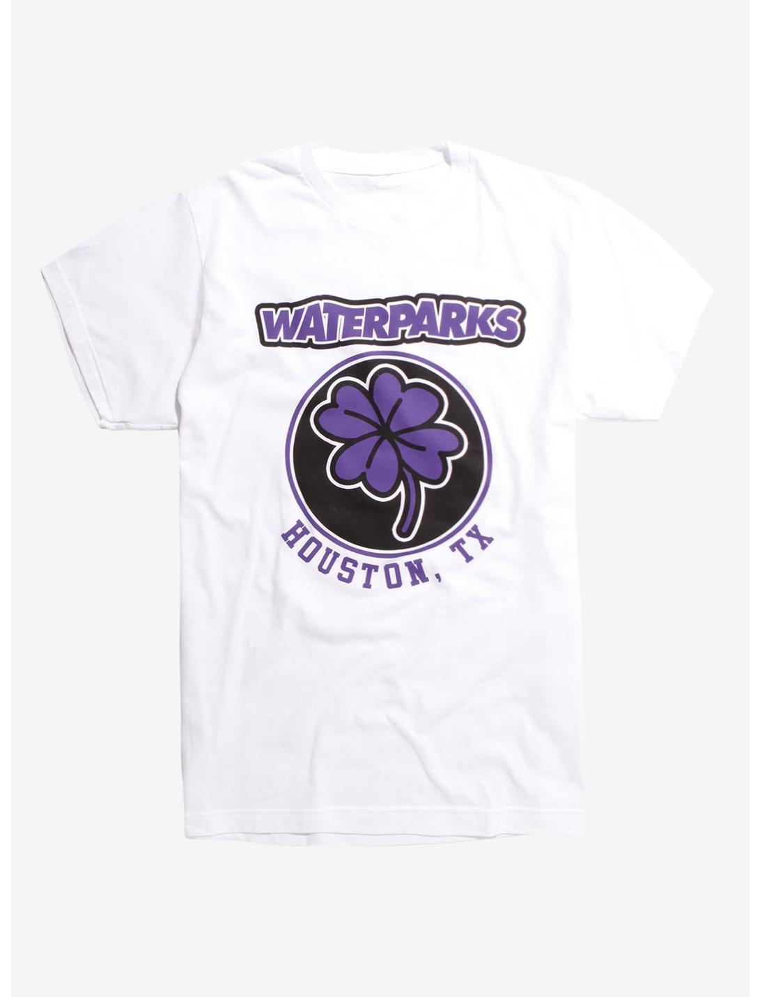 Waterparks Purple Clover T-Shirt, WHITE, hi-res