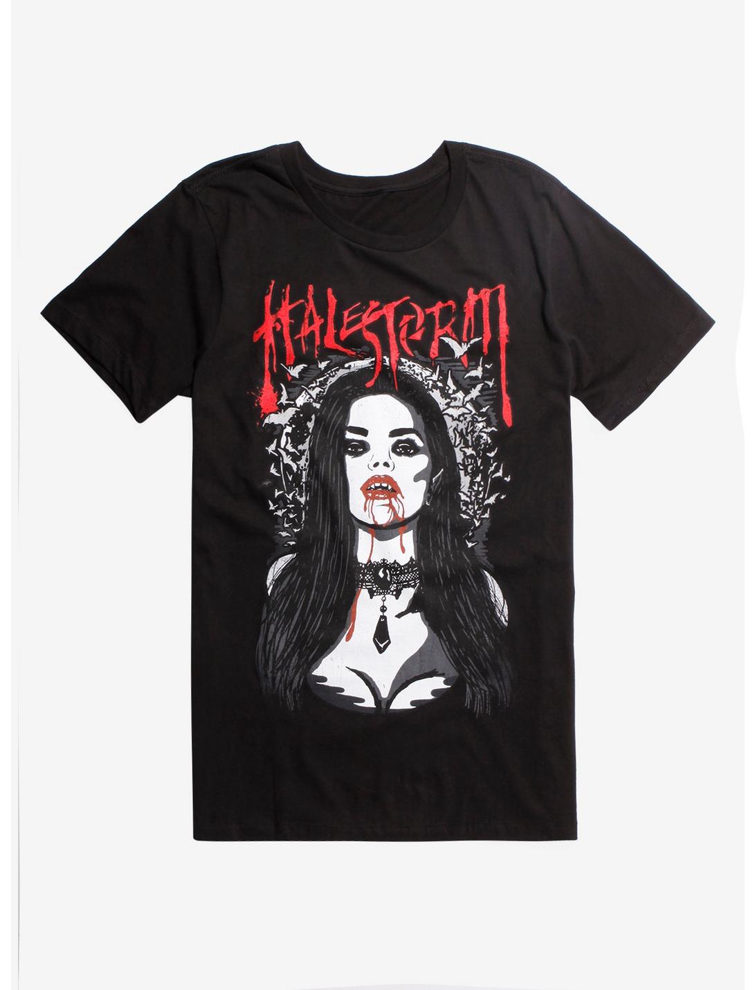 Halestorm Vampire Girl T-Shirt, BLACK, hi-res