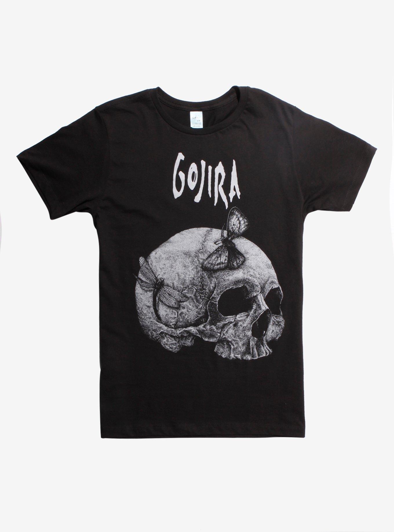 Gojira Skull Moth T-Shirt, BLACK, hi-res