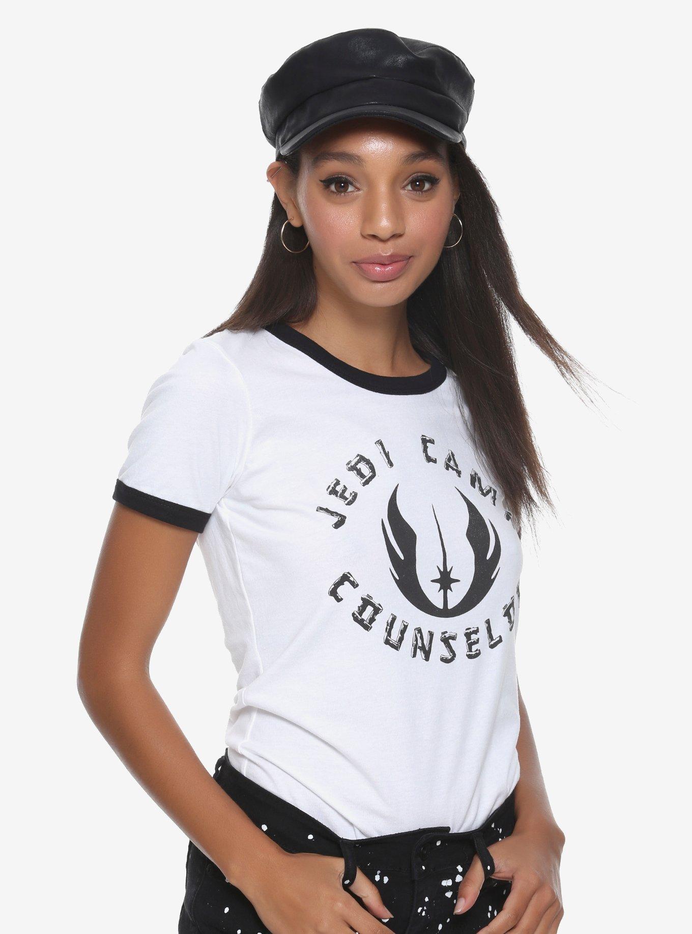 Star Wars Jedi Camp Counselor Girls Ringer T-Shirt, WHITE, hi-res
