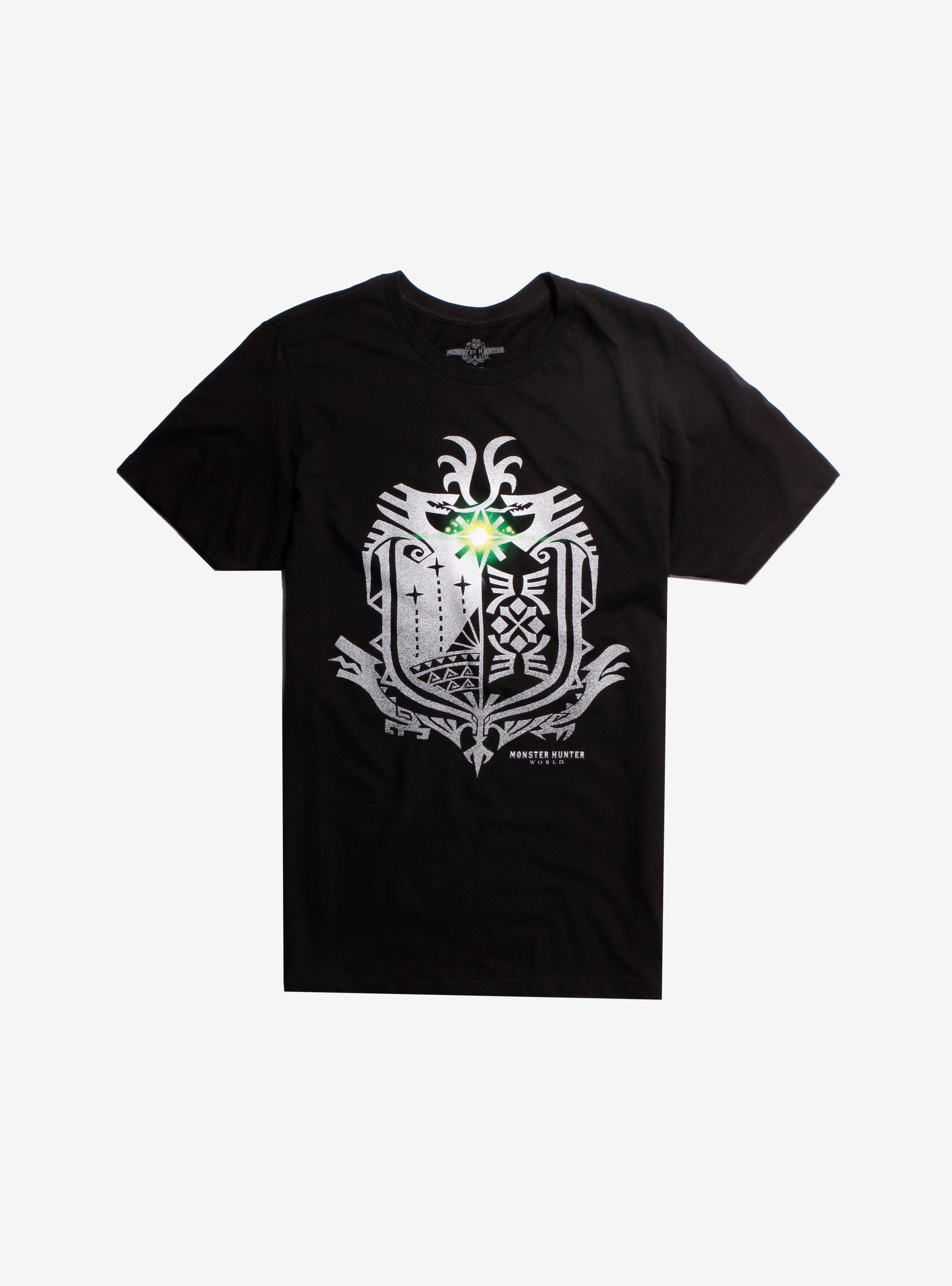 Monster Hunter: World Logo T-Shirt, BLACK, hi-res