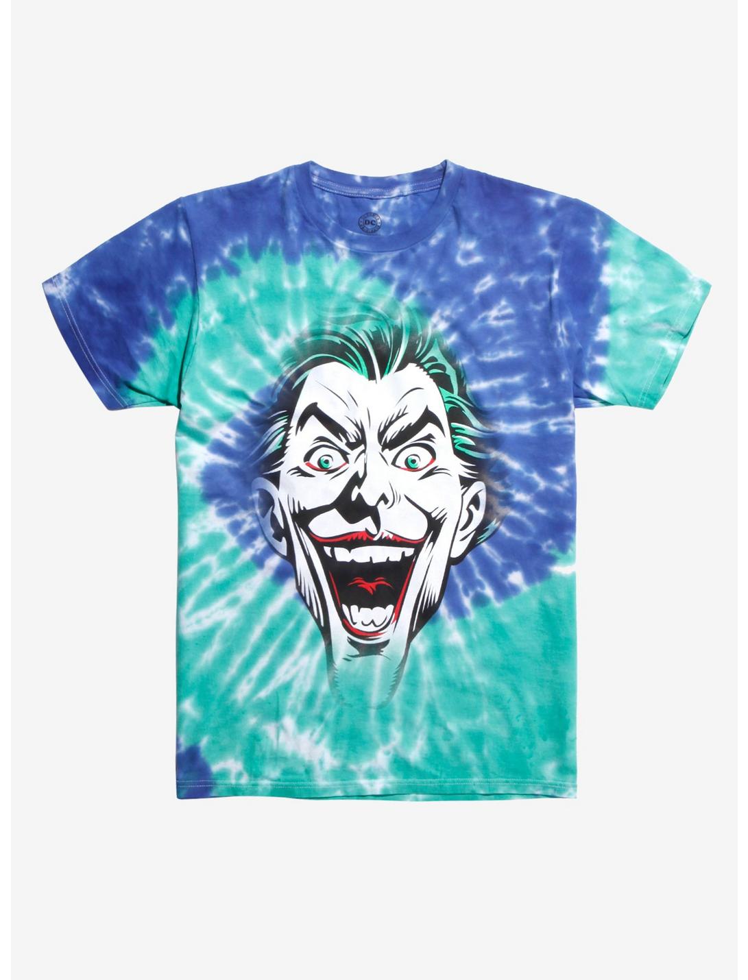 DC Comics The Joker Tie-Dye T-Shirt Hot Topic Exclusive, TIE DYE, hi-res