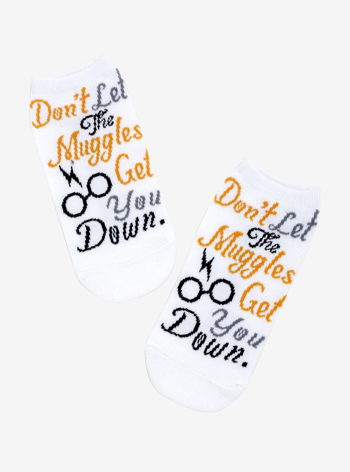 Harry Potter Don't Let The Muggles Get You Down No-Show Socks, , hi-res