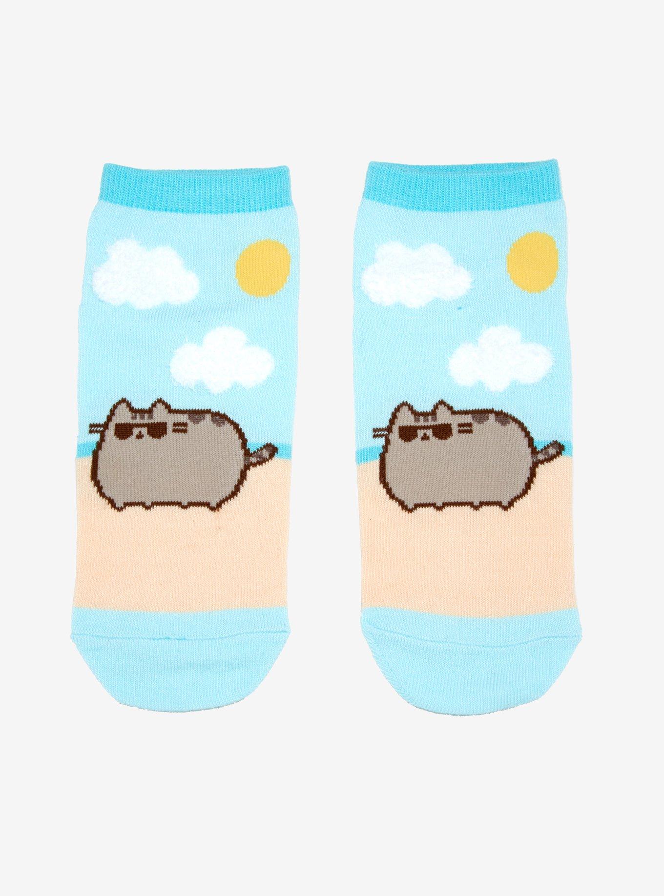 Pusheen Fun In The Sun No-Show Socks, , hi-res