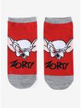 Pinky And The Brain Zort No-Show Socks, , hi-res