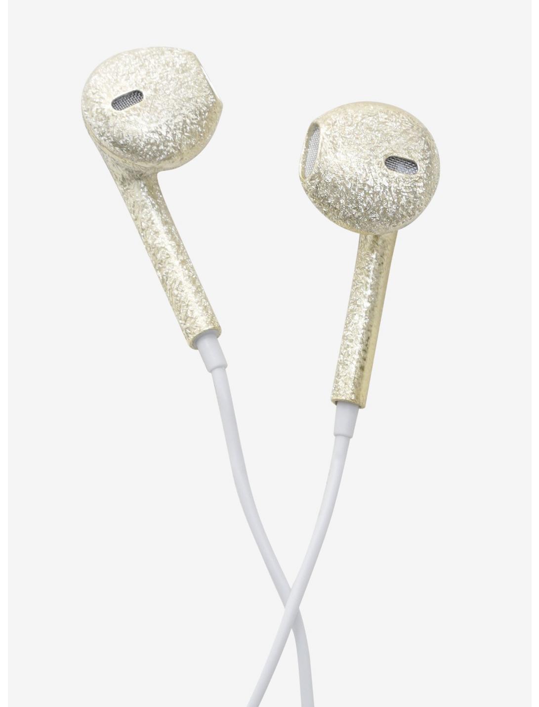 Gold Sparkle Earbuds, , hi-res
