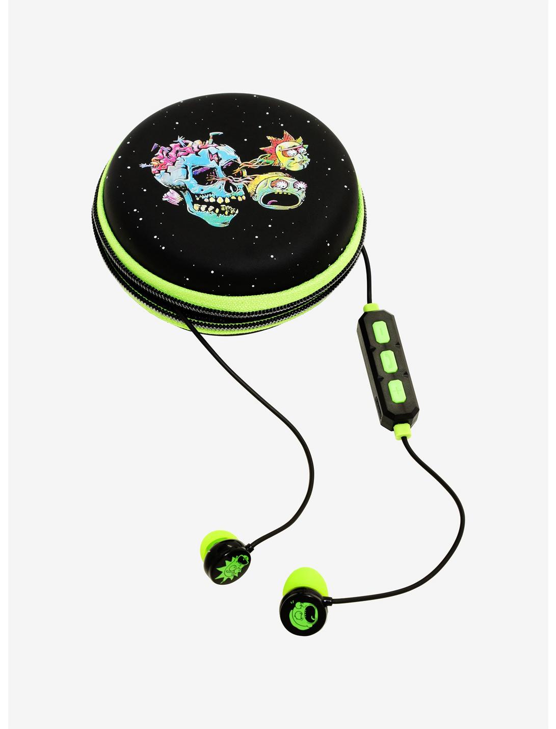 Rick And Morty Skull Pouch Bluetooth Earbuds, , hi-res