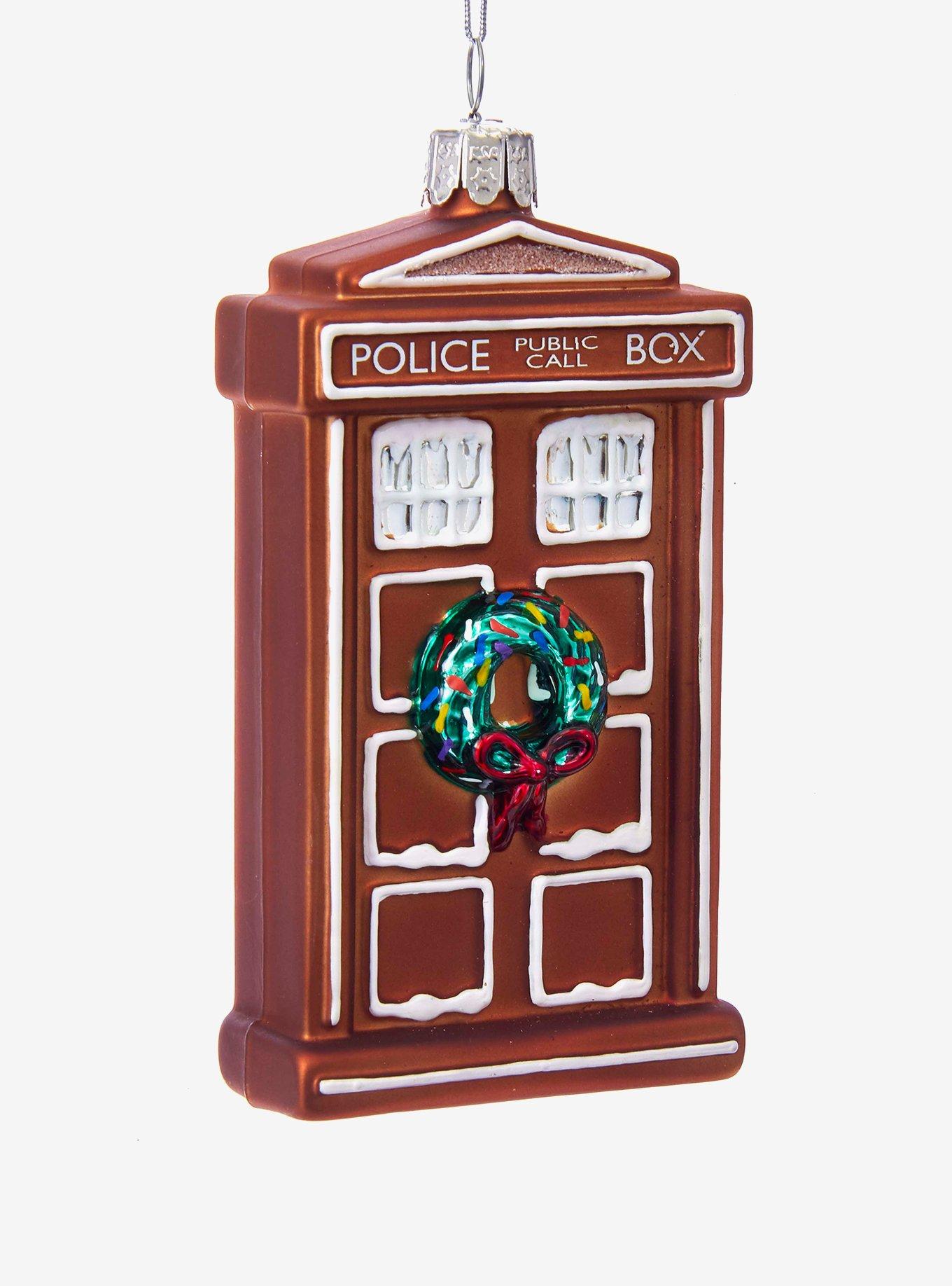 Doctor Who Gingerbread TARDIS Ornament, , hi-res