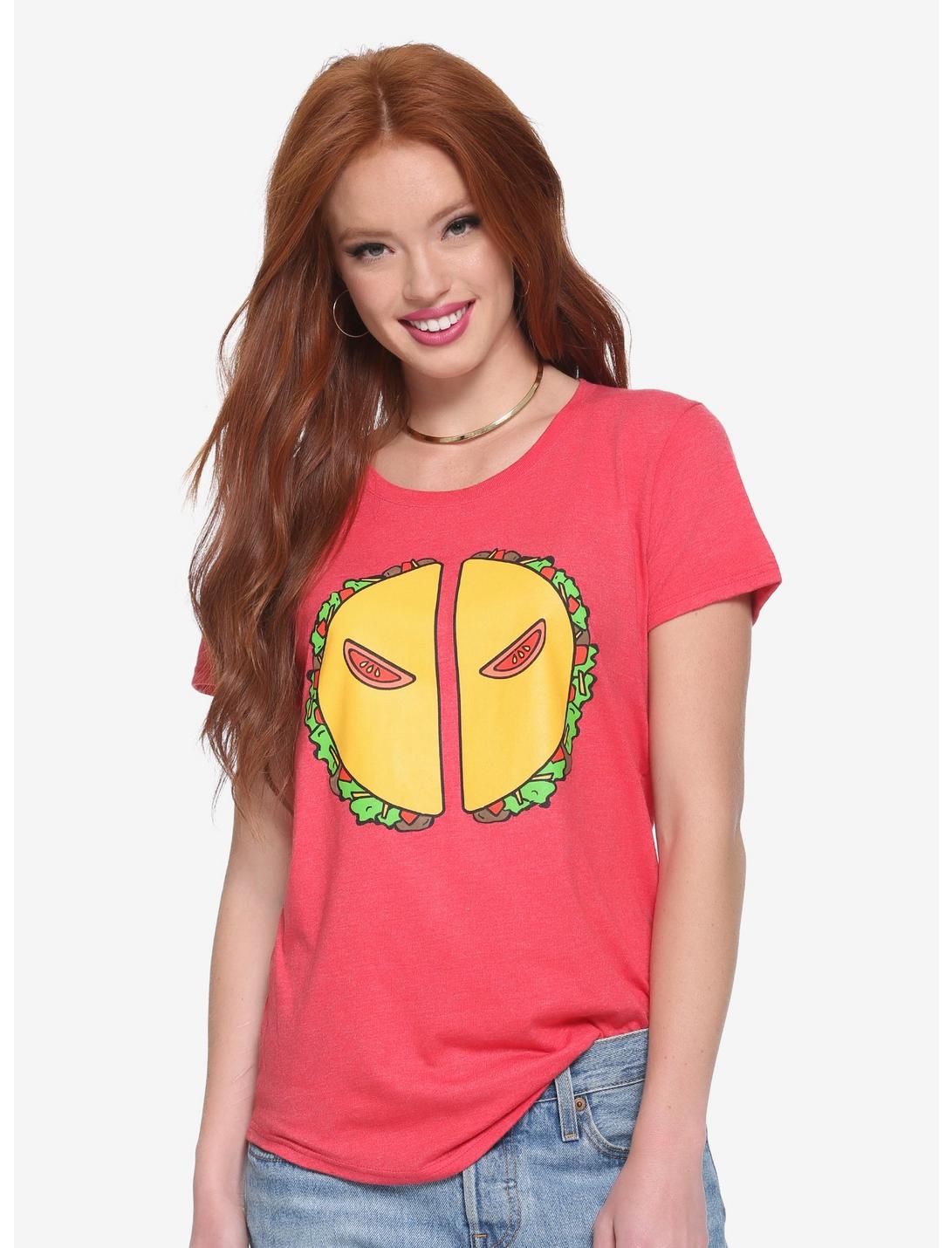 Marvel Deadpool Taco Icon Womens Tee - BoxLunch Exclusive | BoxLunch