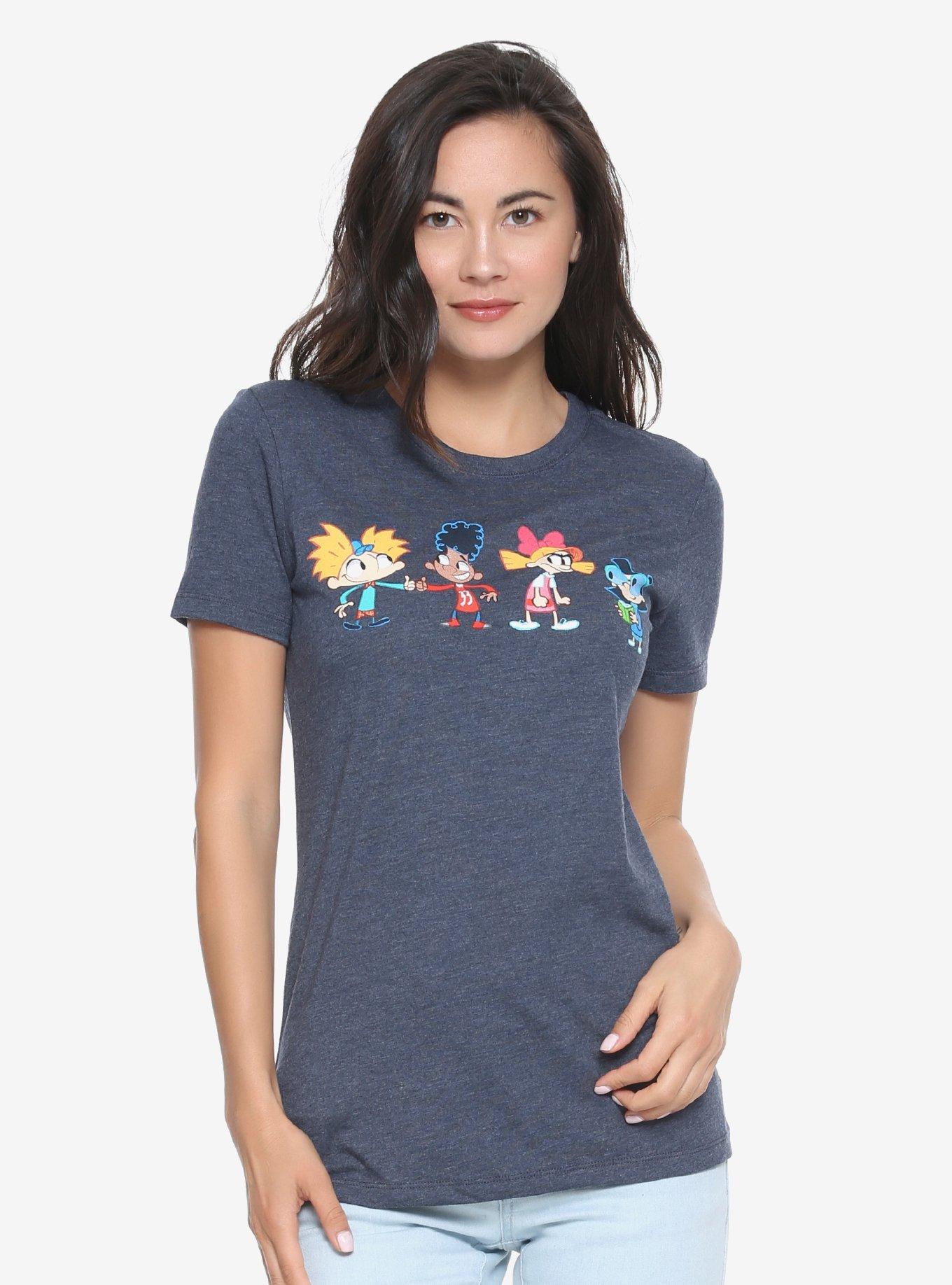 Hey Arnold! Mini Squad Womens Tee - BoxLunch Exclusive, BLUE, hi-res