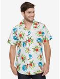 Marvel Deadpool Tropical Surf Woven Button-Up - BoxLunch Exclusive, WHITE, hi-res