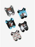 We Bare Bears Blue & Grey No-Show Socks 5 Pair, , hi-res
