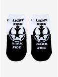Star Wars Light Side Dark Side Symbols No-Show Socks, , hi-res