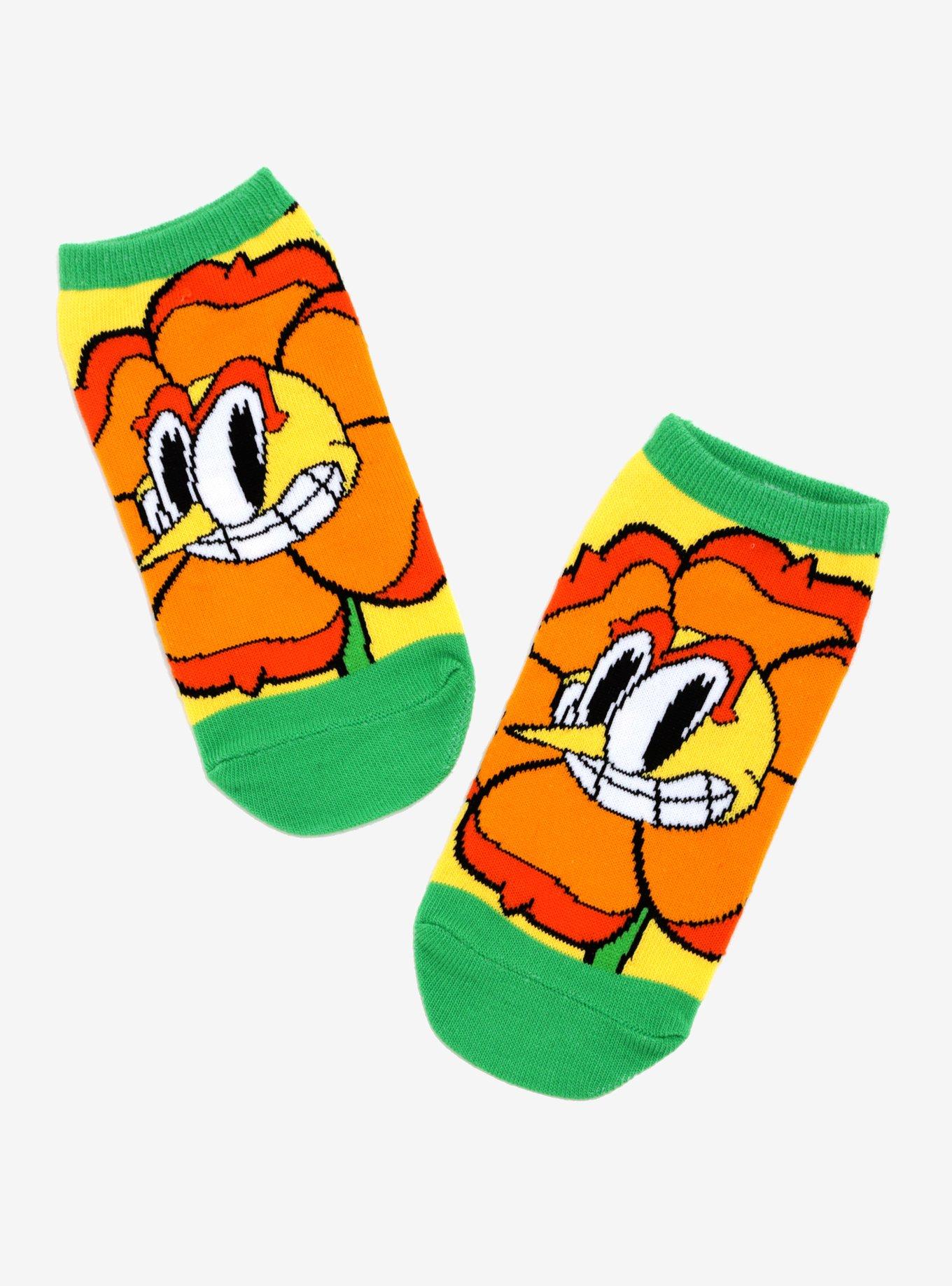 Cuphead Cagney Carnation No-Show Socks, , hi-res