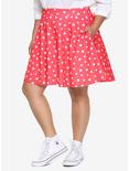 Disney Minnie Mouse Red Skater Skirt Plus Size, RED, hi-res