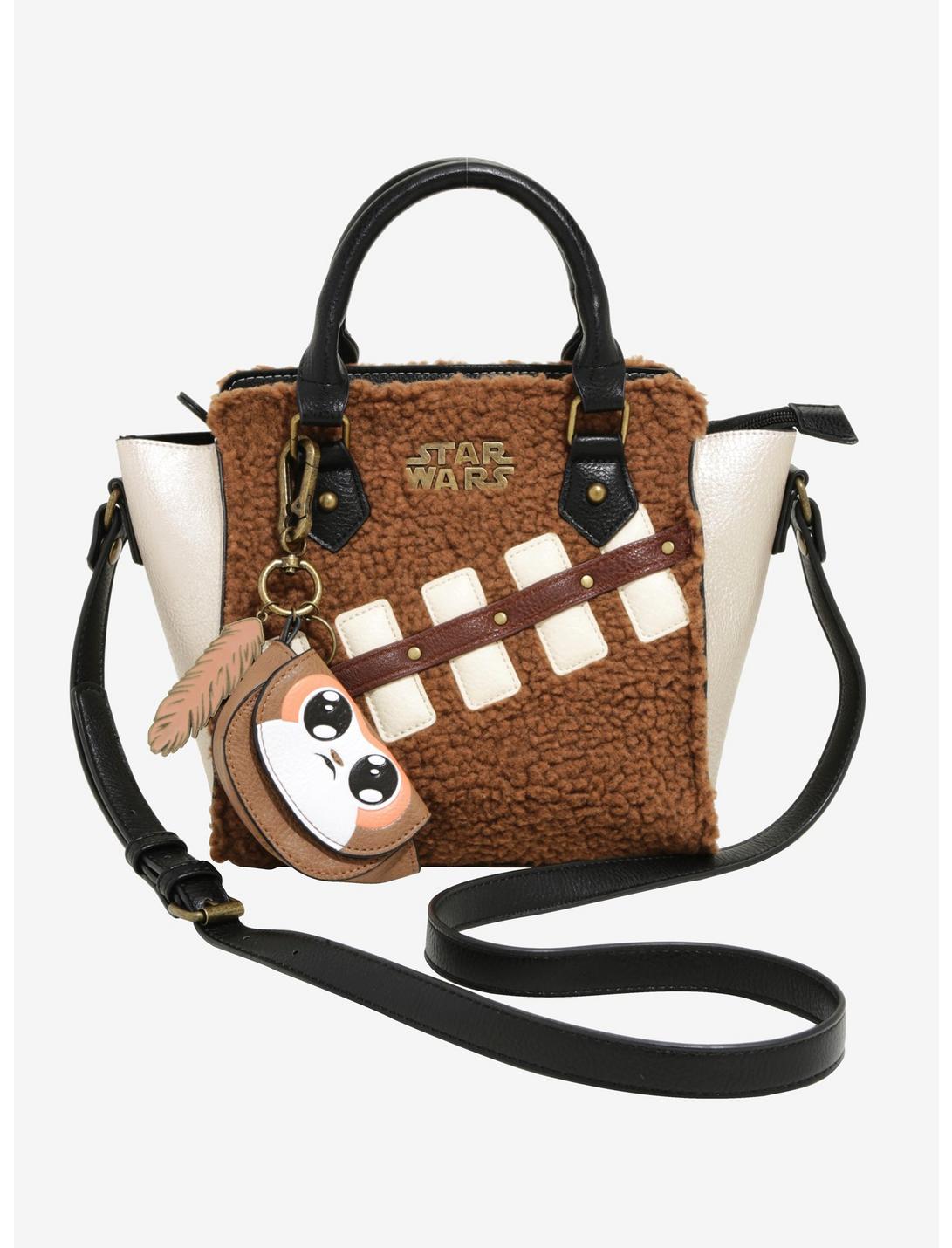 Star Wars Chewie & Porg Sherpa Handbag, , hi-res