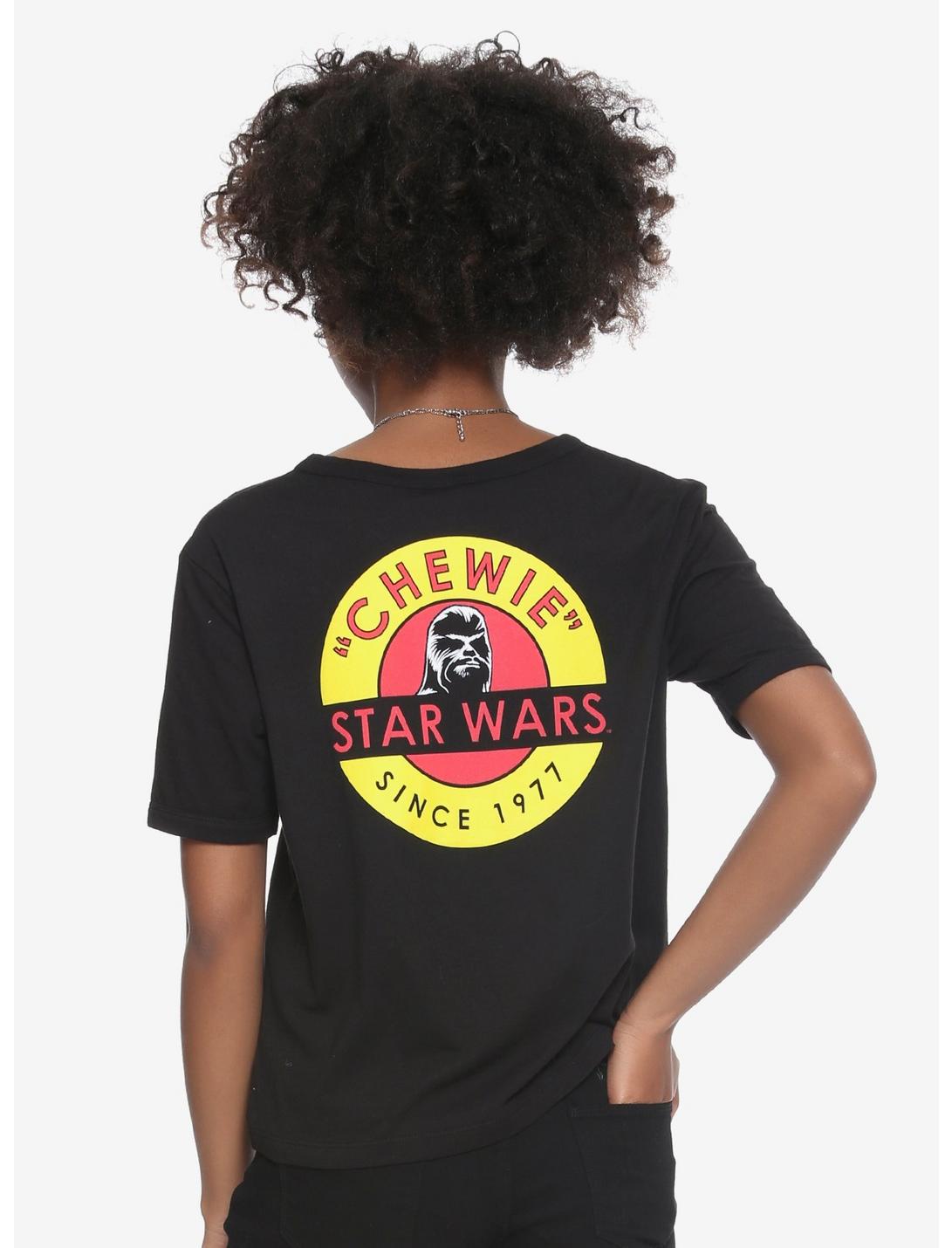 Star Wars Chewie Since 1977 Girls Crop Top, BLACK, hi-res