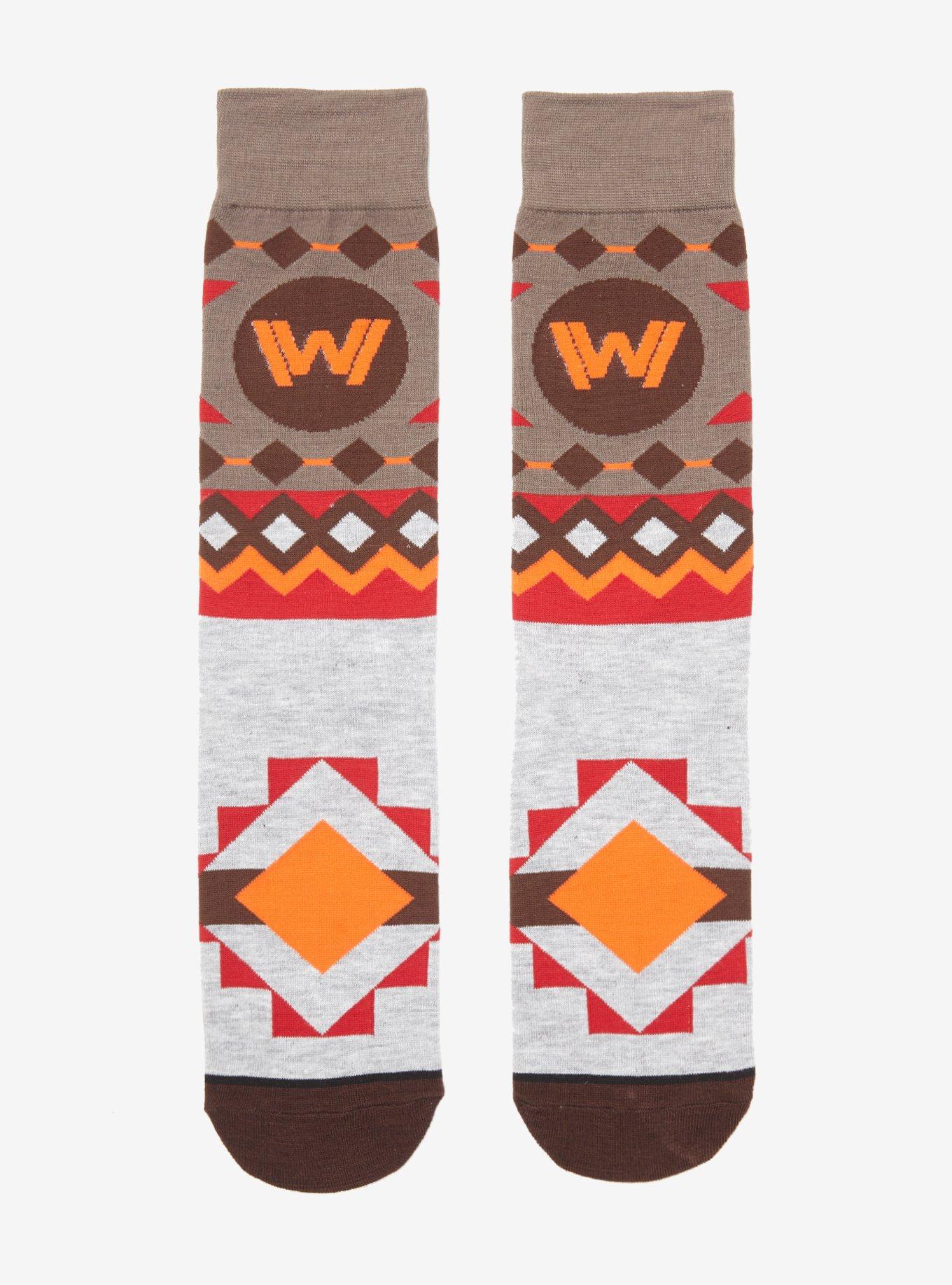 Westworld Western Crew Socks, , hi-res