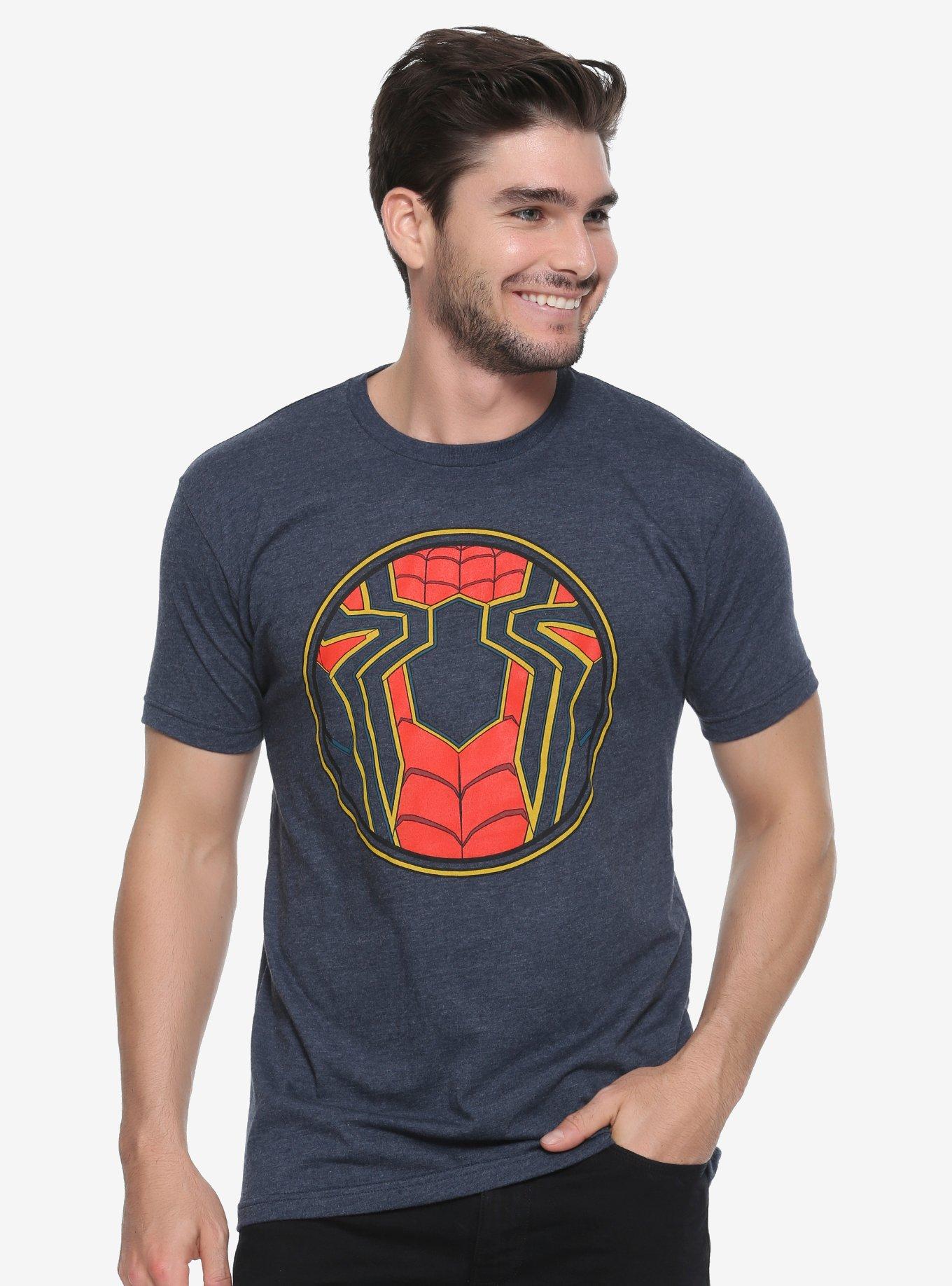 Marvel Spider-Man Iron Spider Logo T-Shirt, BLUE, hi-res