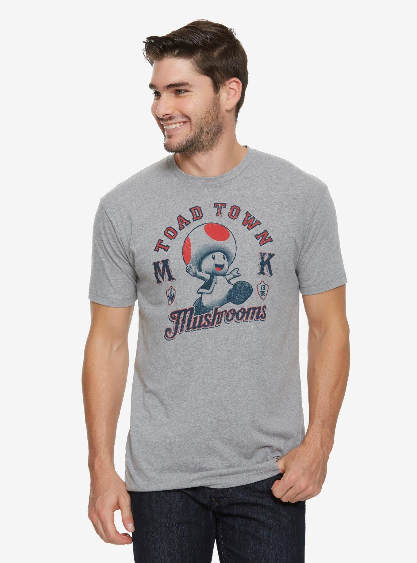 Nintendo Super Mario Bros. Toad Town T-Shirt, GREY, hi-res