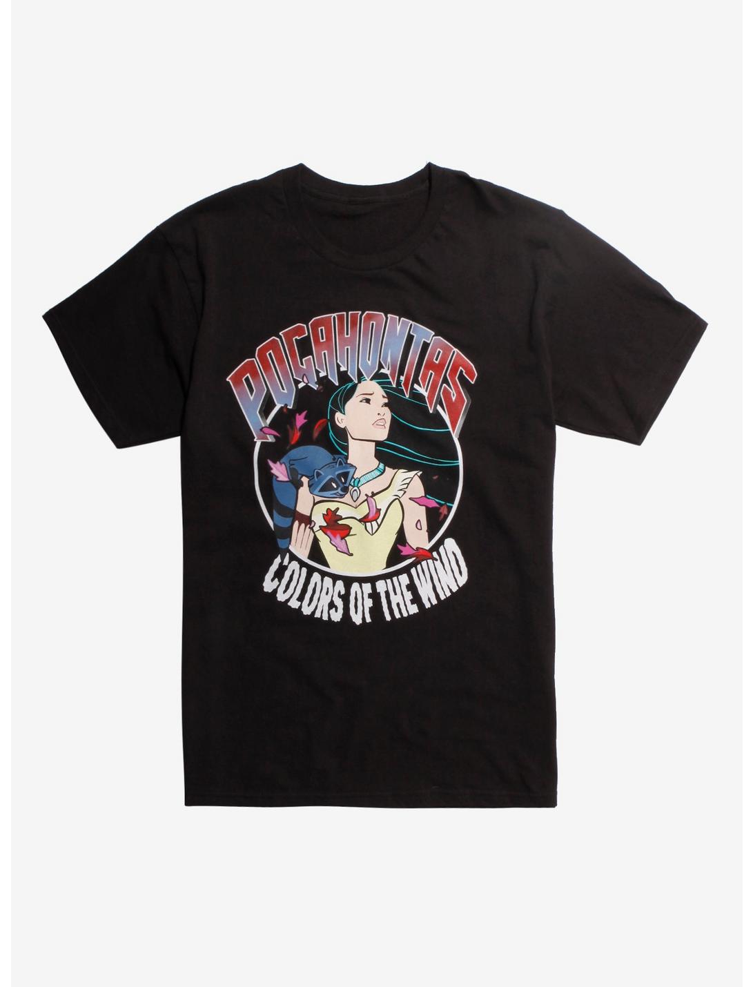 Disney Pocahontas Colors Of The Wind T-Shirt Hot Topic Exclusive, BLACK, hi-res