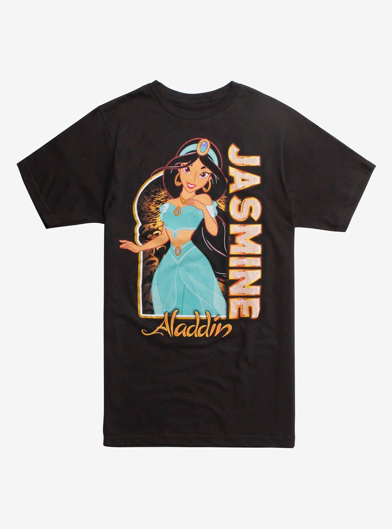 キッズ古着 vintage Disney Aladdin jasmine Tee Vintage Disney Aladdin Princess Jasmine Embellished Youth T