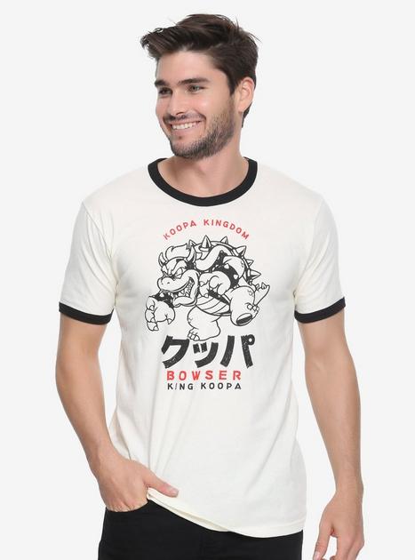 Nintendo Super Mario Bros. Koopa Kingdom Katakana Ringer T-Shirt ...