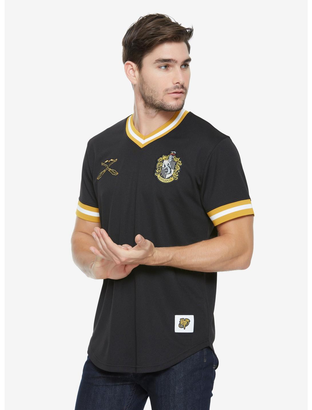 Harry Potter Hufflepuff Quidditch Jersey - BoxLunch Exclusive, BLACK, hi-res