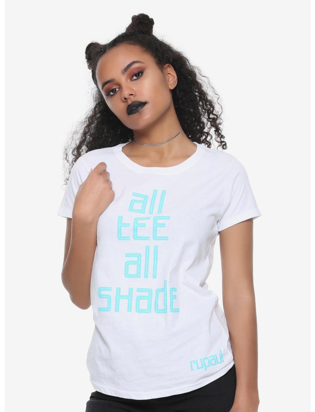 RuPaul All Tee All Shade Girls T-Shirt, TEAL, hi-res