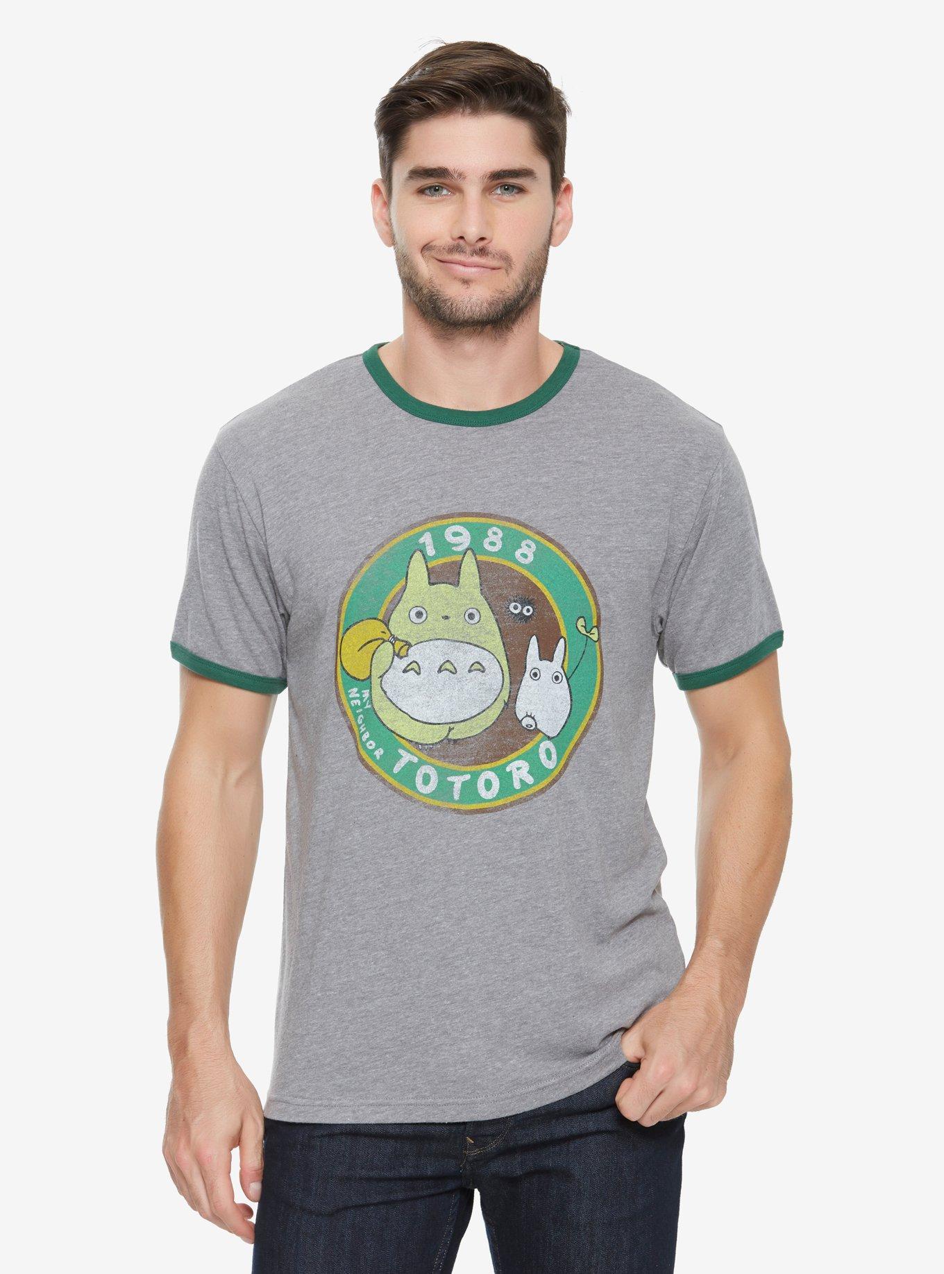 Studio Ghibli My Neighbor Totoro 1988 Ringer T-Shirt - BoxLunch Exclusive, GREY, hi-res