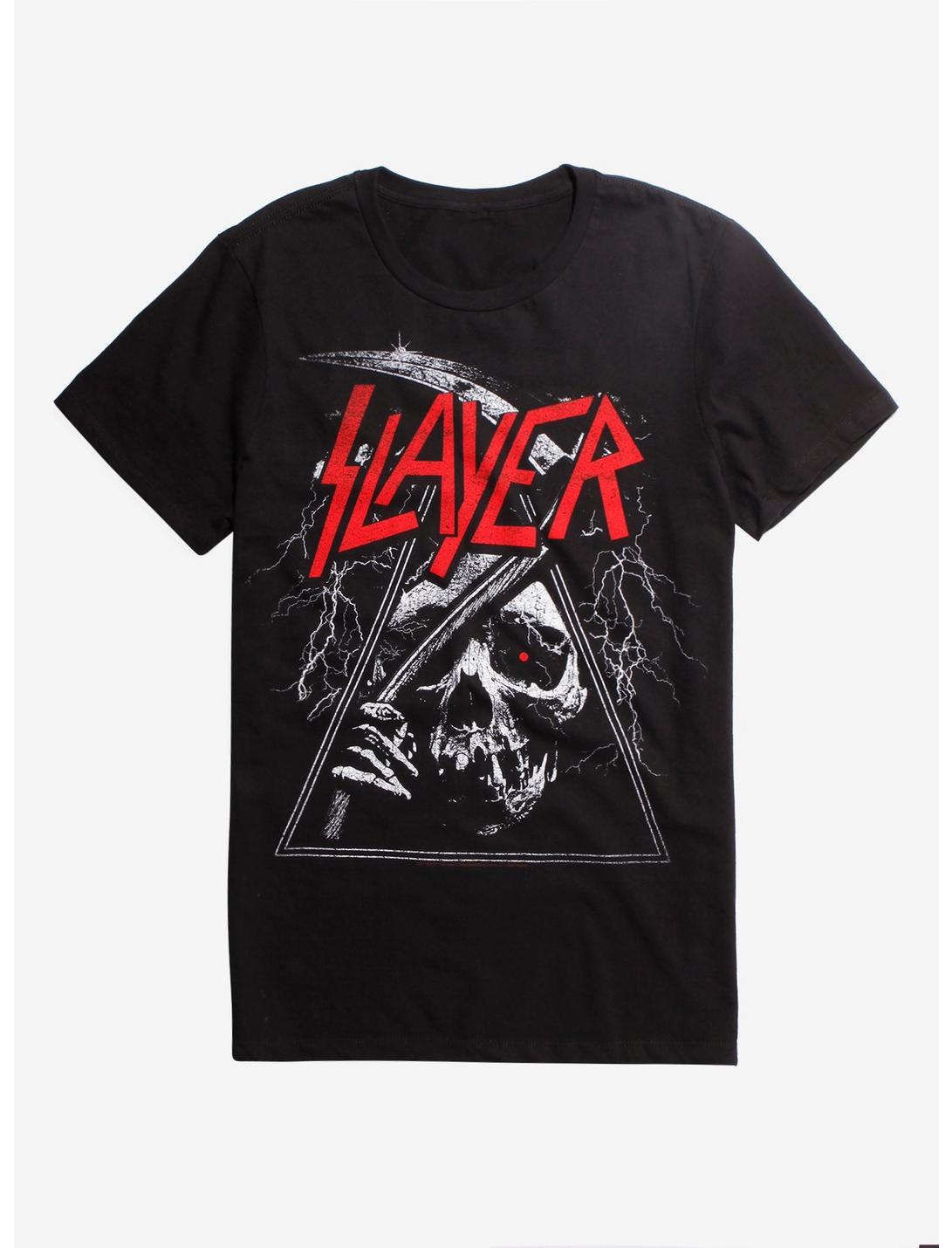 Slayer Triangle Reaper T-Shirt, BLACK, hi-res