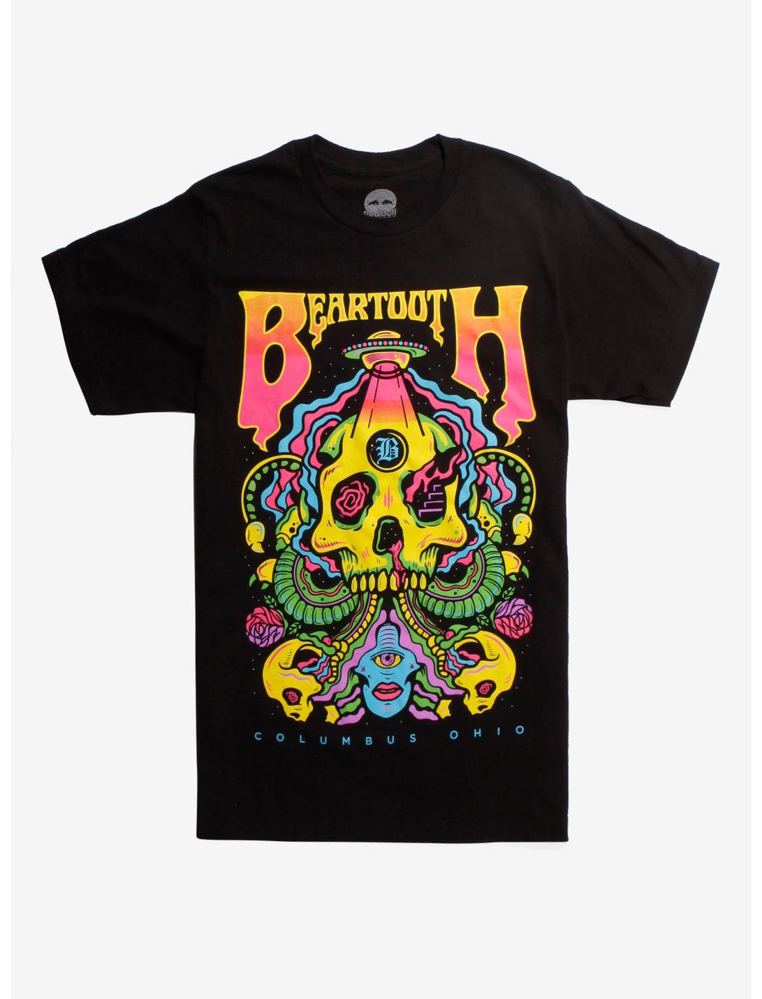 Beartooth UFO Skull T-Shirt, BLACK, hi-res