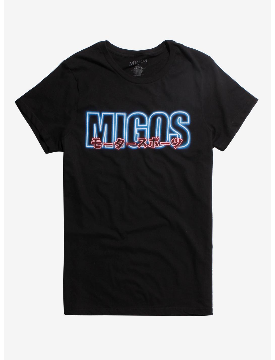 Migos Kanji Neon Sign T-Shirt, BLACK, hi-res