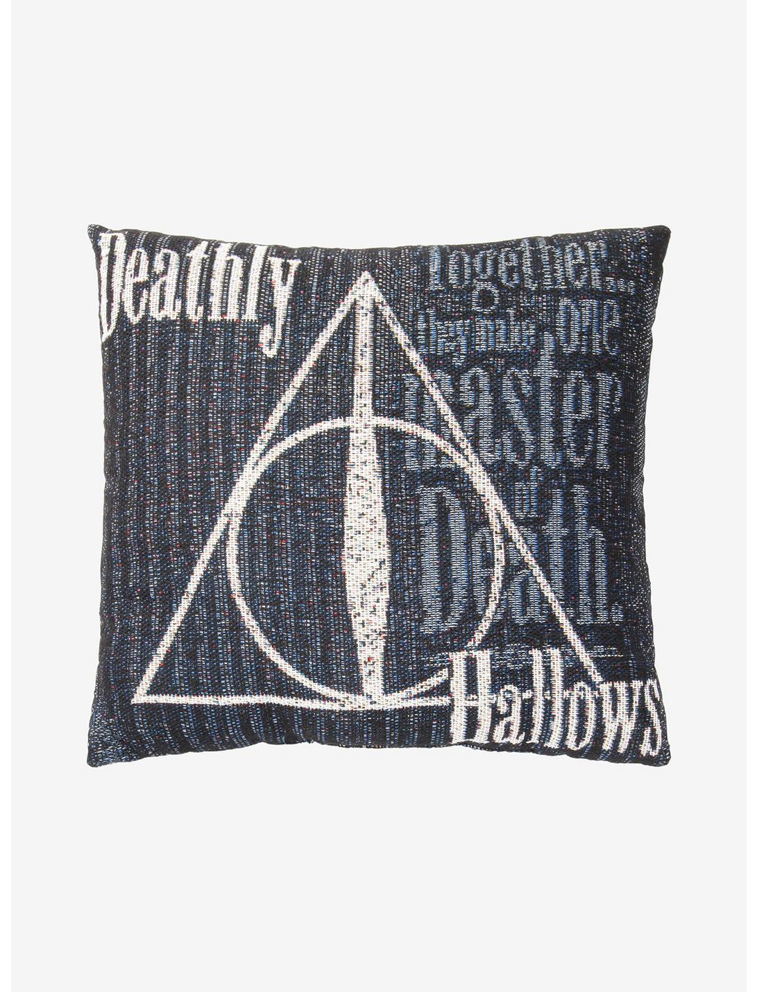 Harry Potter Deathly Hallows Tapestry Throw Pillow, , hi-res