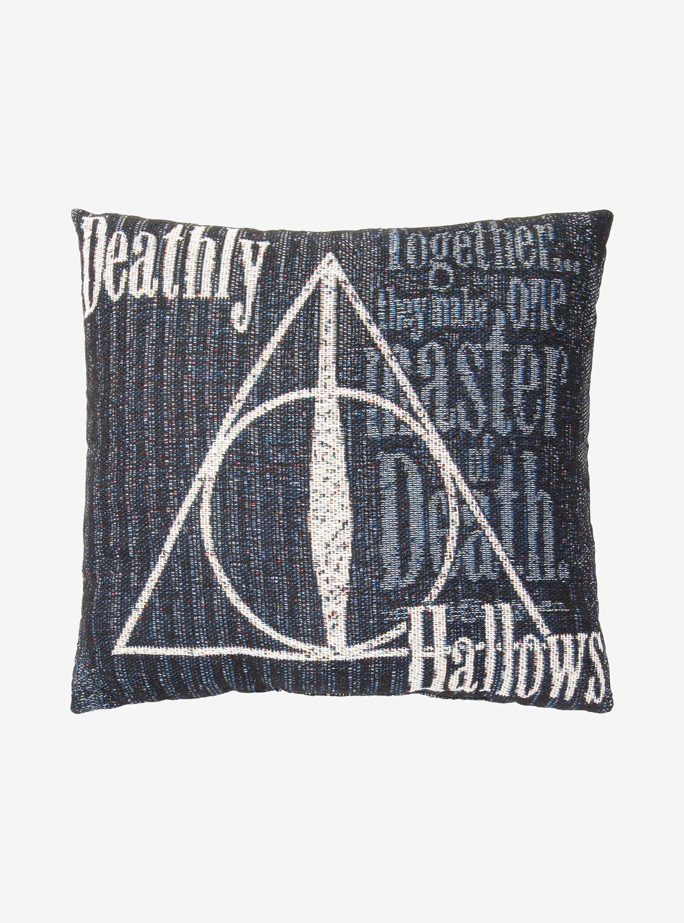 Harry Potter Deathly Hallows Tapestry Throw Pillow, , hi-res