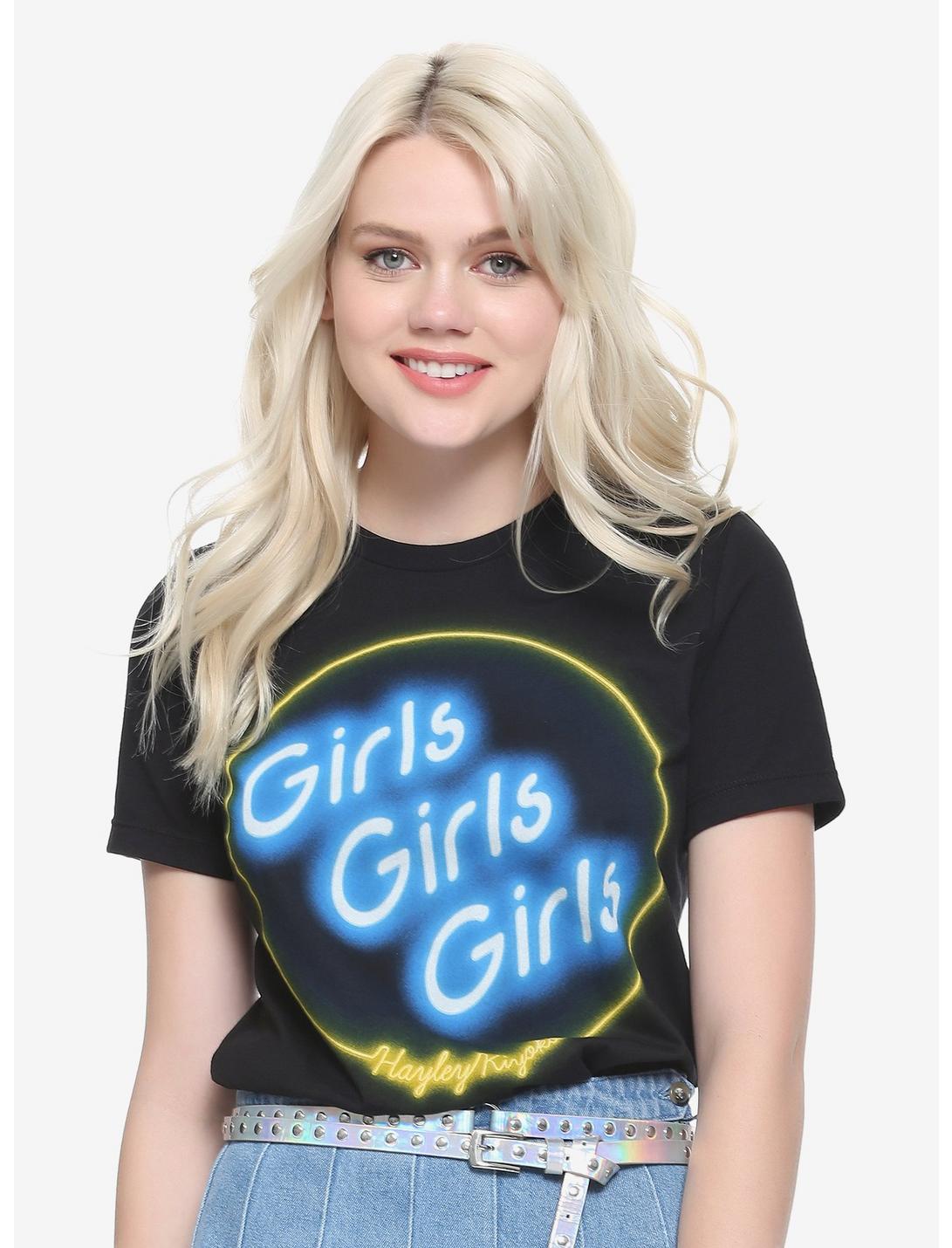 Hayley Kiyoko Girls Like Girls Neon Girls T-Shirt, BLACK, hi-res