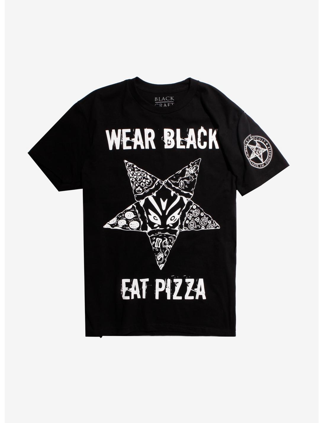Wear Black Eat Pizza T-Shirt Wear Black Eat Pizza T-Shirt