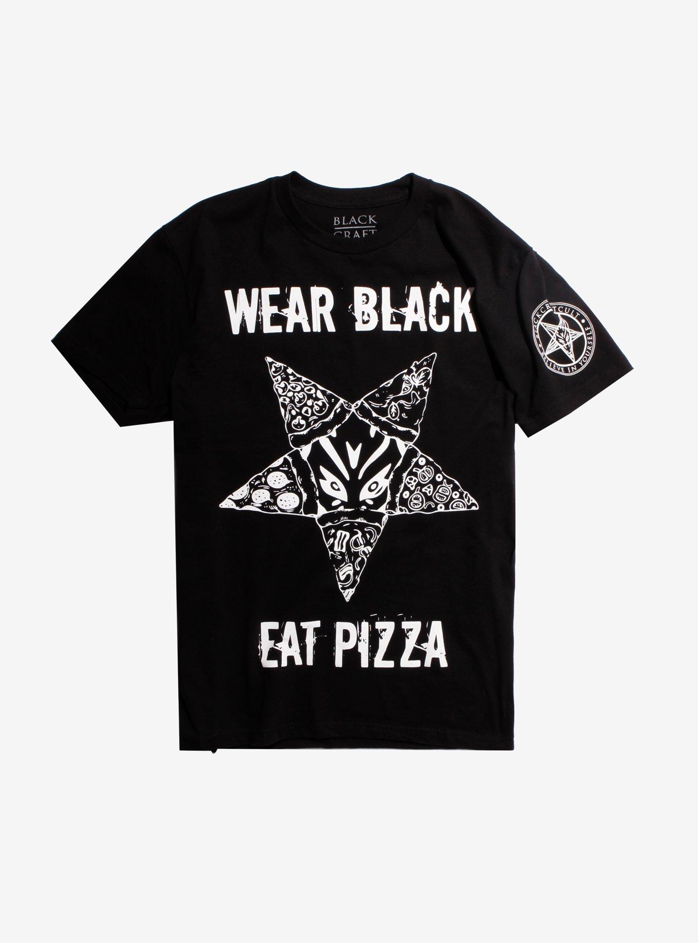 Wear Black Eat Pizza T-Shirt