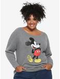 Disney Mickey Mouse Distressed Mickey Sweatshirt Plus Size, MULTI, hi-res