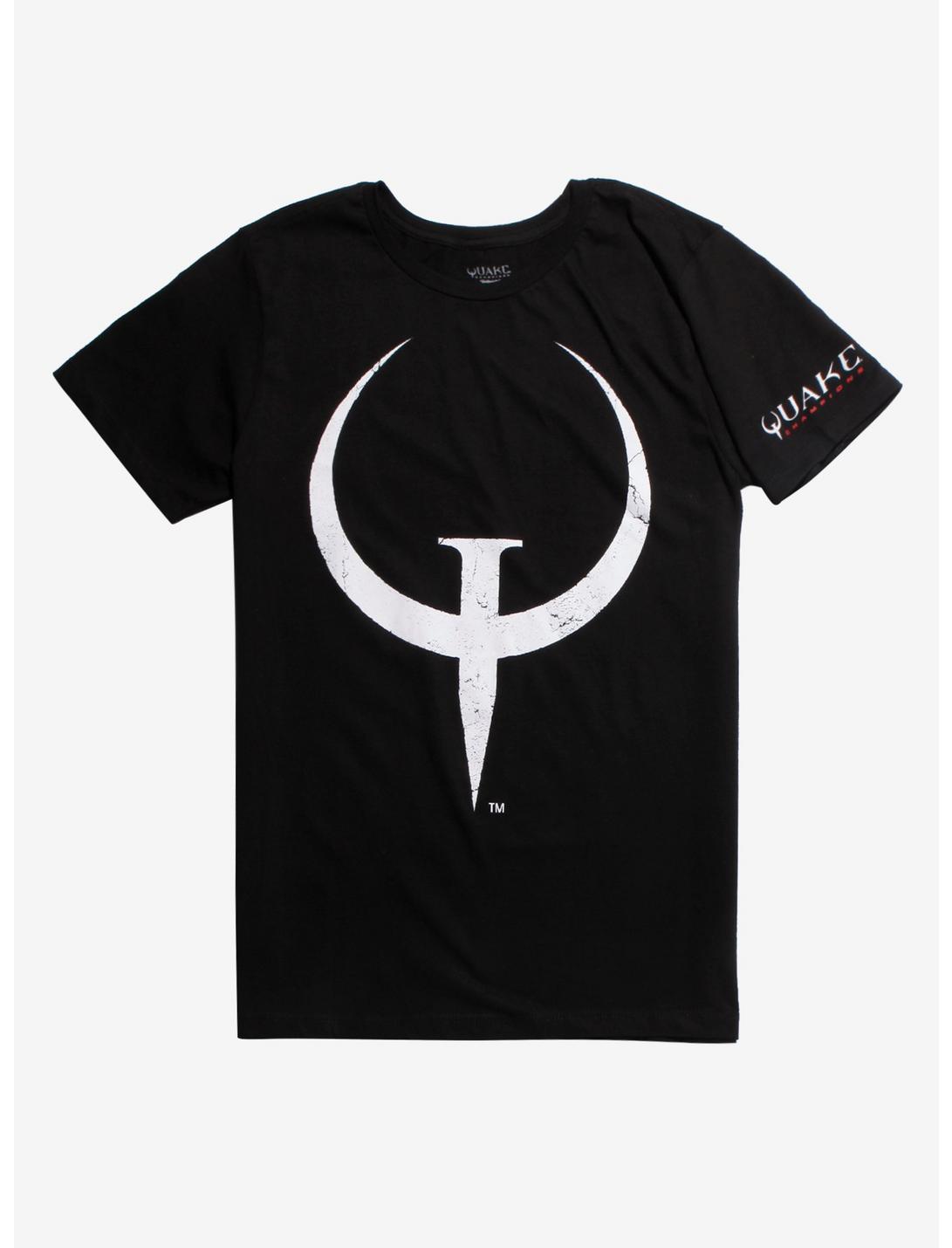 Quake Champions Logo T-Shirt, BLACK, hi-res