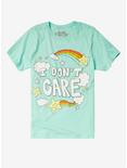 I Don't Care Rainbow T-Shirt Hot Topic Exclusive, MINT, hi-res